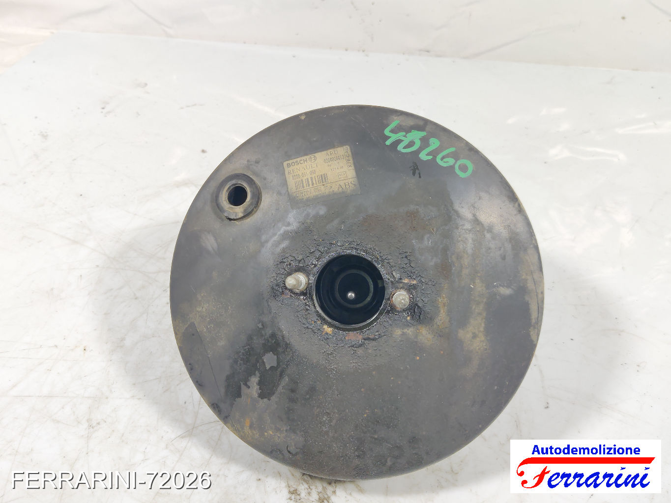 Servofreno RENAULT KANGOO KC0/1 1.2 16V 2001-2023 8200091050, 0204024413, X76CAG 9