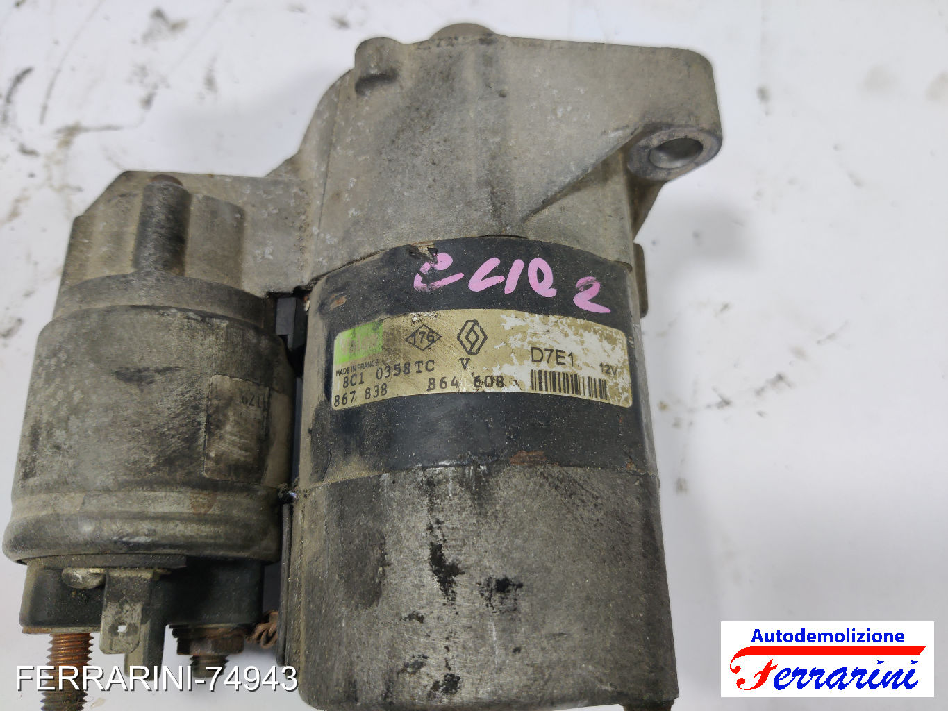 Motorino Avviamento RENAULT CLIO 2 BB, CB 1.2 1998-2010 867838864