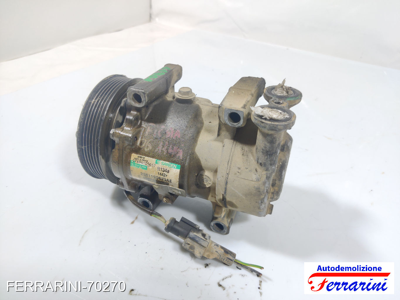 Compressore Clima FORD FUSION JU 1.4 TDCI 2002-2012 2S6119D629AE, 07694109662 10
