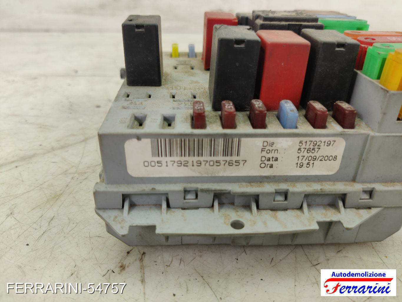 Body Computer LANCIA YPSILON 843 1.3 D MULTIJET 2006-2011 51792197, 5179219 8