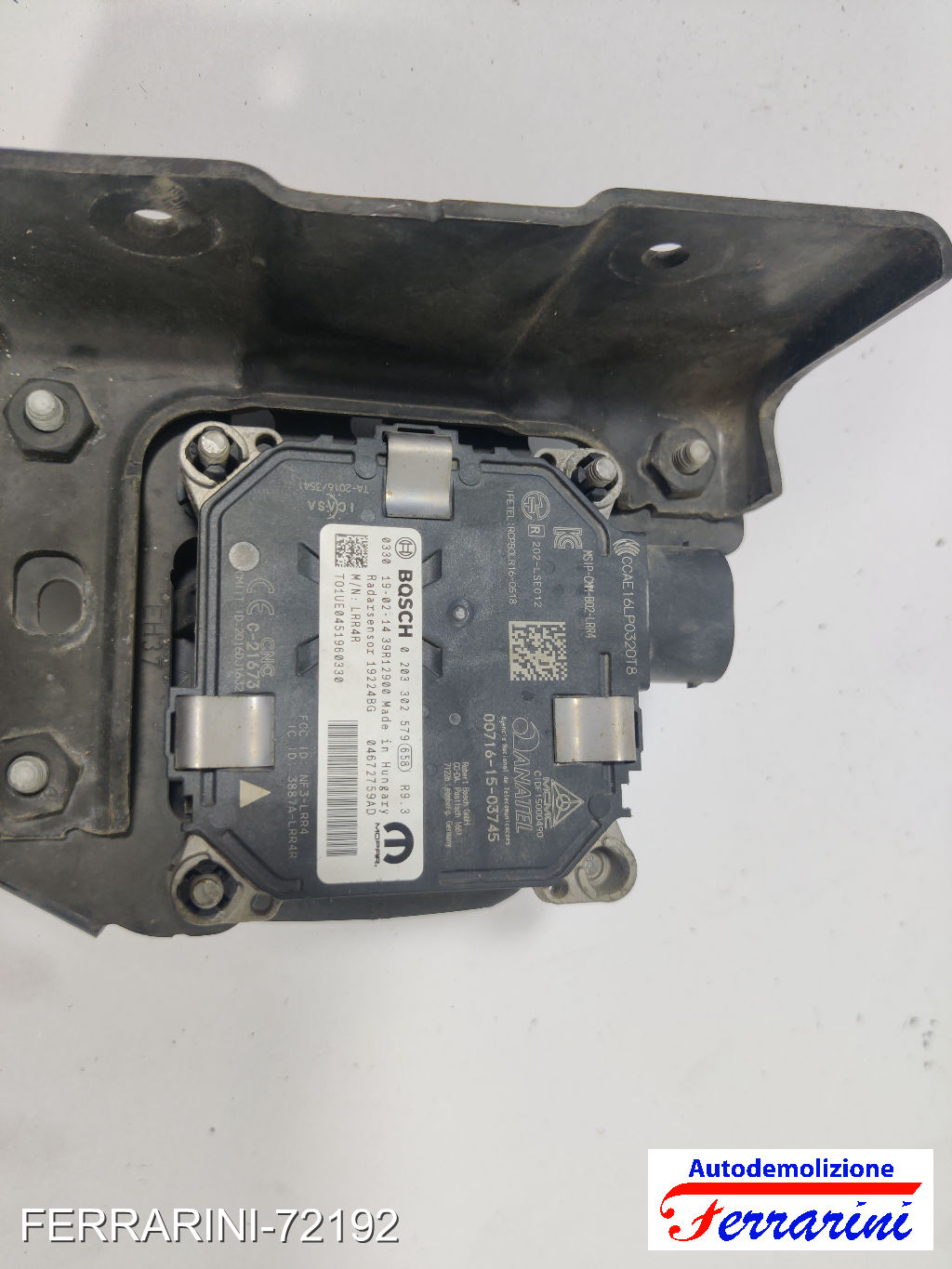 sensore radar ACC JEEP COMPASS M6, M7, MP, MV 2017-2023 04672759AD 6