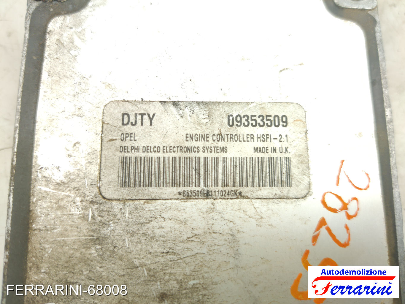 Kit Accensione RENAULT KANGOO FC0/1 D 65 1.9 1997-2023 7700104956 6