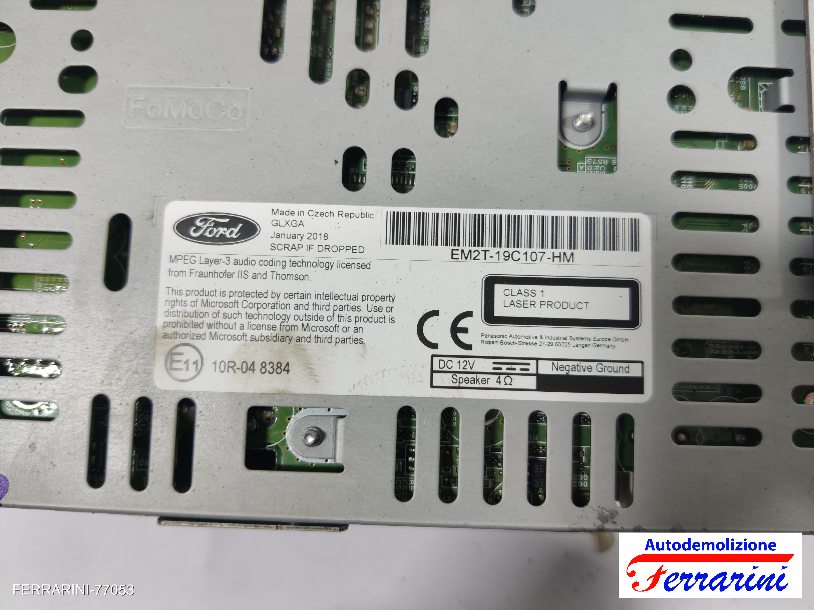 Stereo Radio FORD EDGE 2015-2018 EM2T19C107HM, 00296, 00165 11