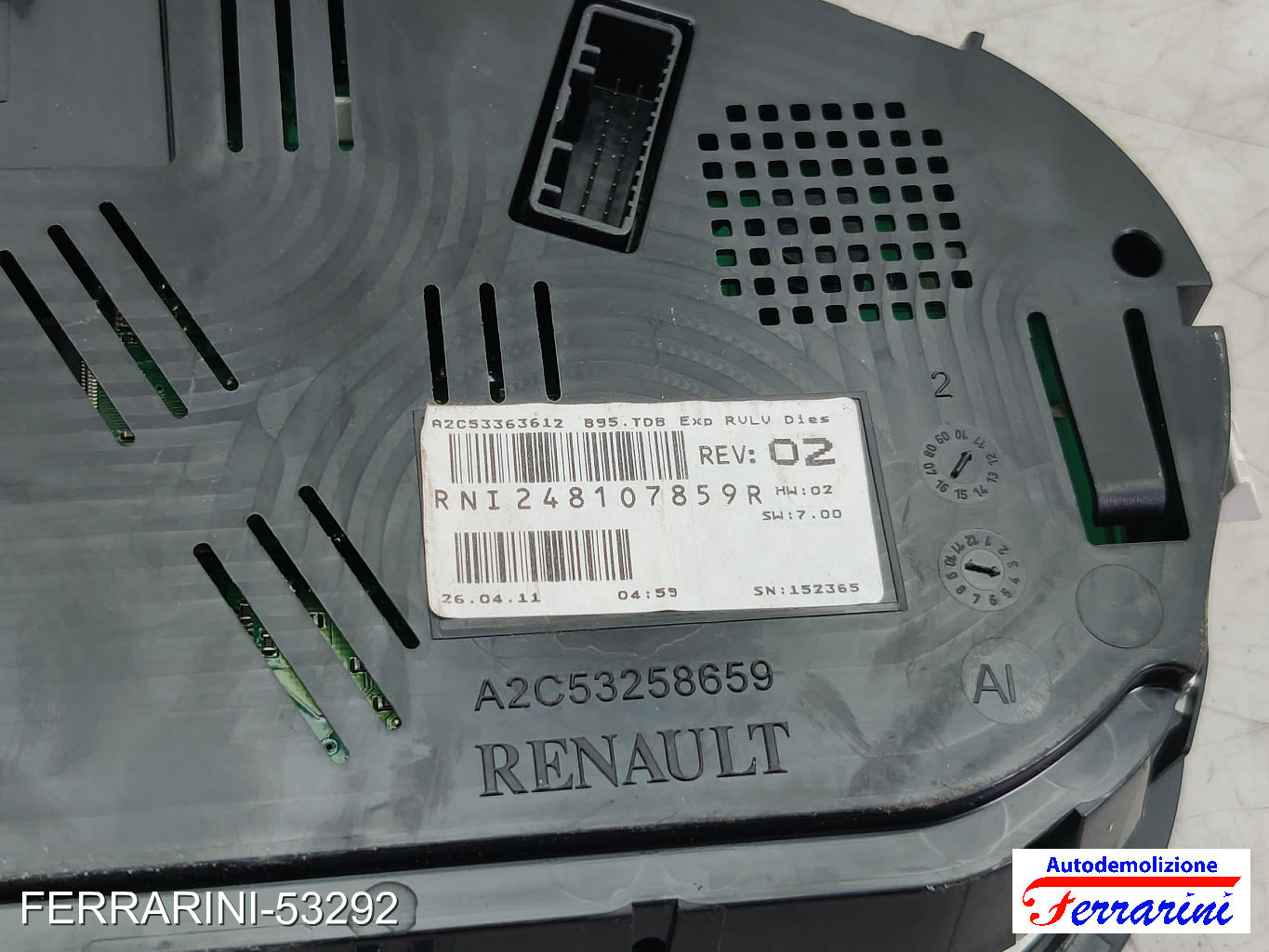Quadro Strumenti Contachilometri