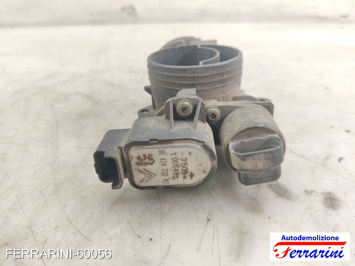 Corpo Farfallato CITROEN C3 1 FC, FN 1.1I 2002-2009 9642473280