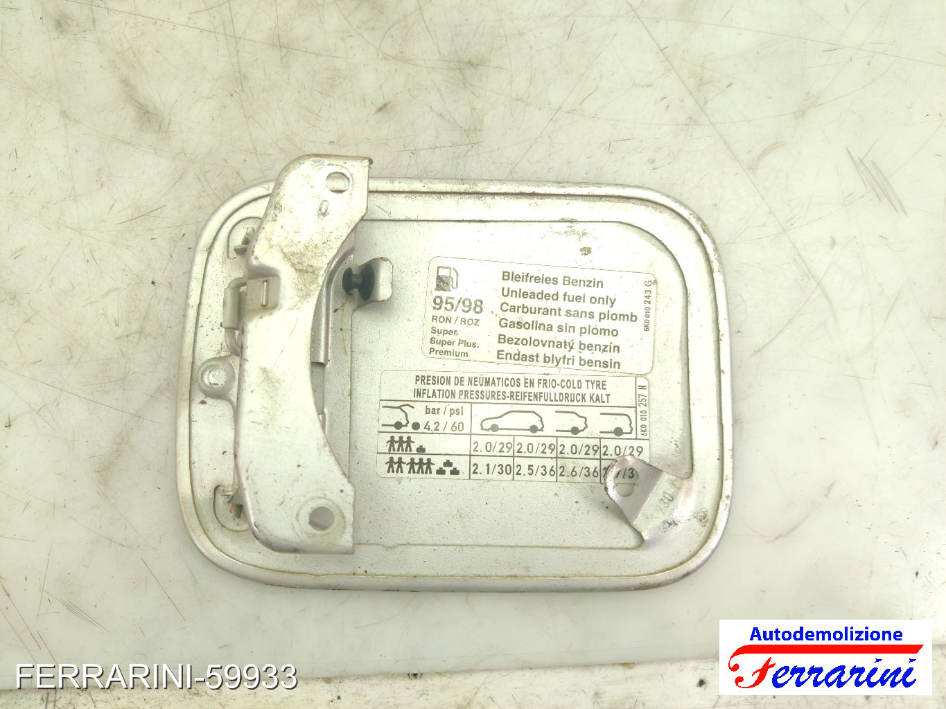 Sportellino Carburante SEAT IBIZA 2 6K1 1993-2002