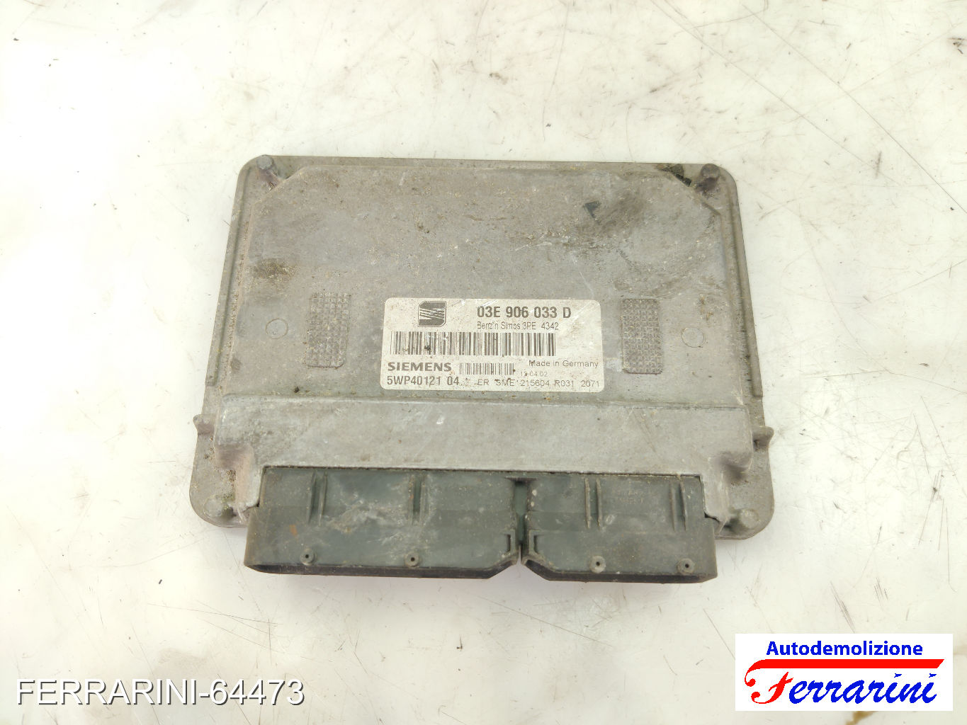 Centralina Motore SEAT IBIZA 3 6L1 1.4 16V 2002-2007 03E906033D, 5WP4012104