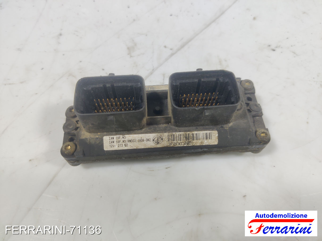 Centralina Motore FIAT PUNTO 188 1.2 16V 80 1999-2006 55181132, 3F2FKC90 7