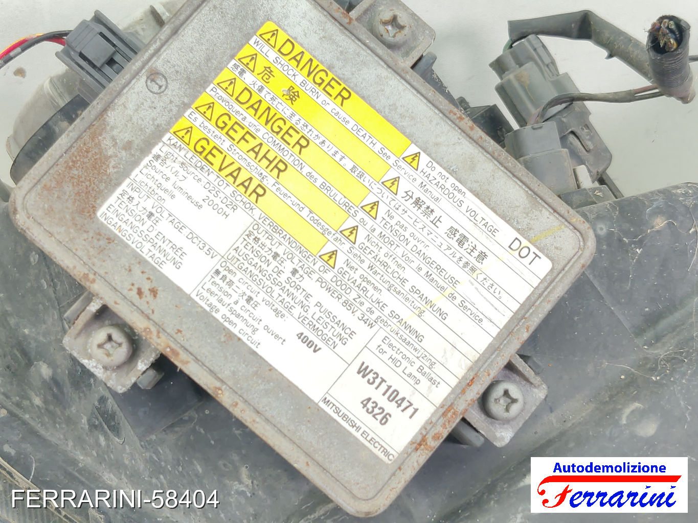 xenon Faro Anteriore HONDA ACCORD 7 TOURER CM, CN 2004-2008 sinistro, sx