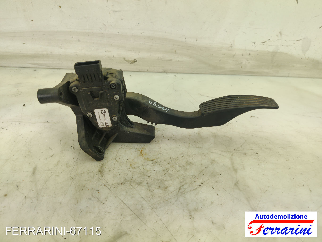 Pedale Acceleratore OPEL MERIVA A X03 1.4 16V TWINPORT 2004-2010 93335443