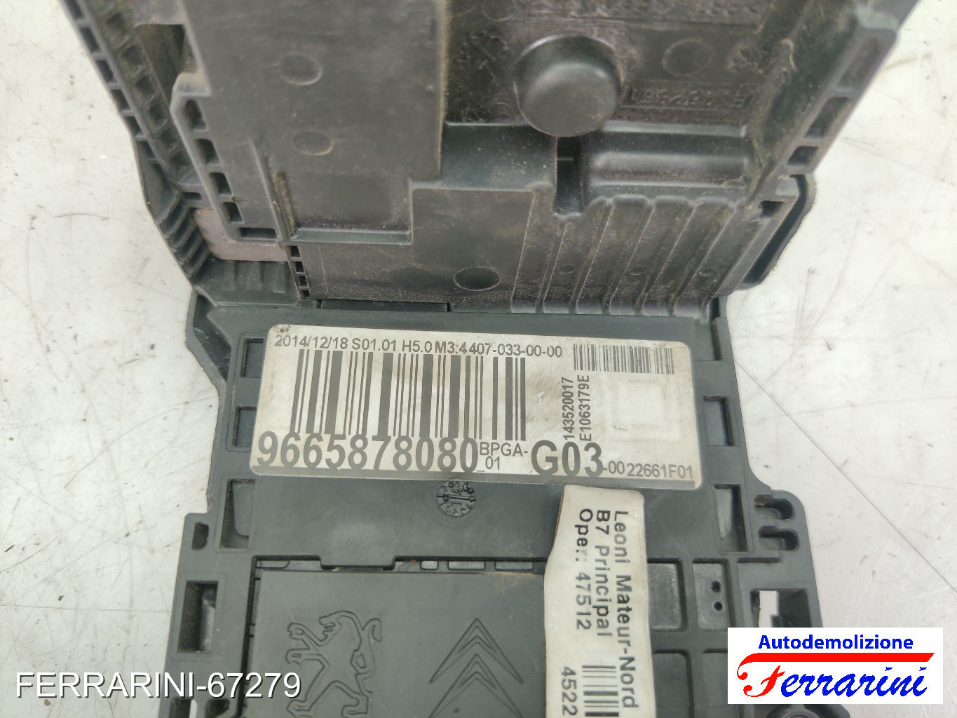 Fusibiliera Scatola Fusibili Body Computer CITROEN C4 2 NC 1.6 HDI 90 2009-2023 7