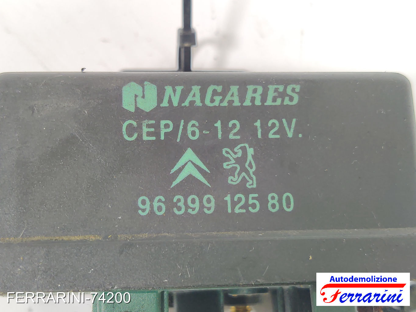Centralina Candelette PEUGEOT PARTNER 5, G 2.0 HDI 2000-2008 598138, 9639912580