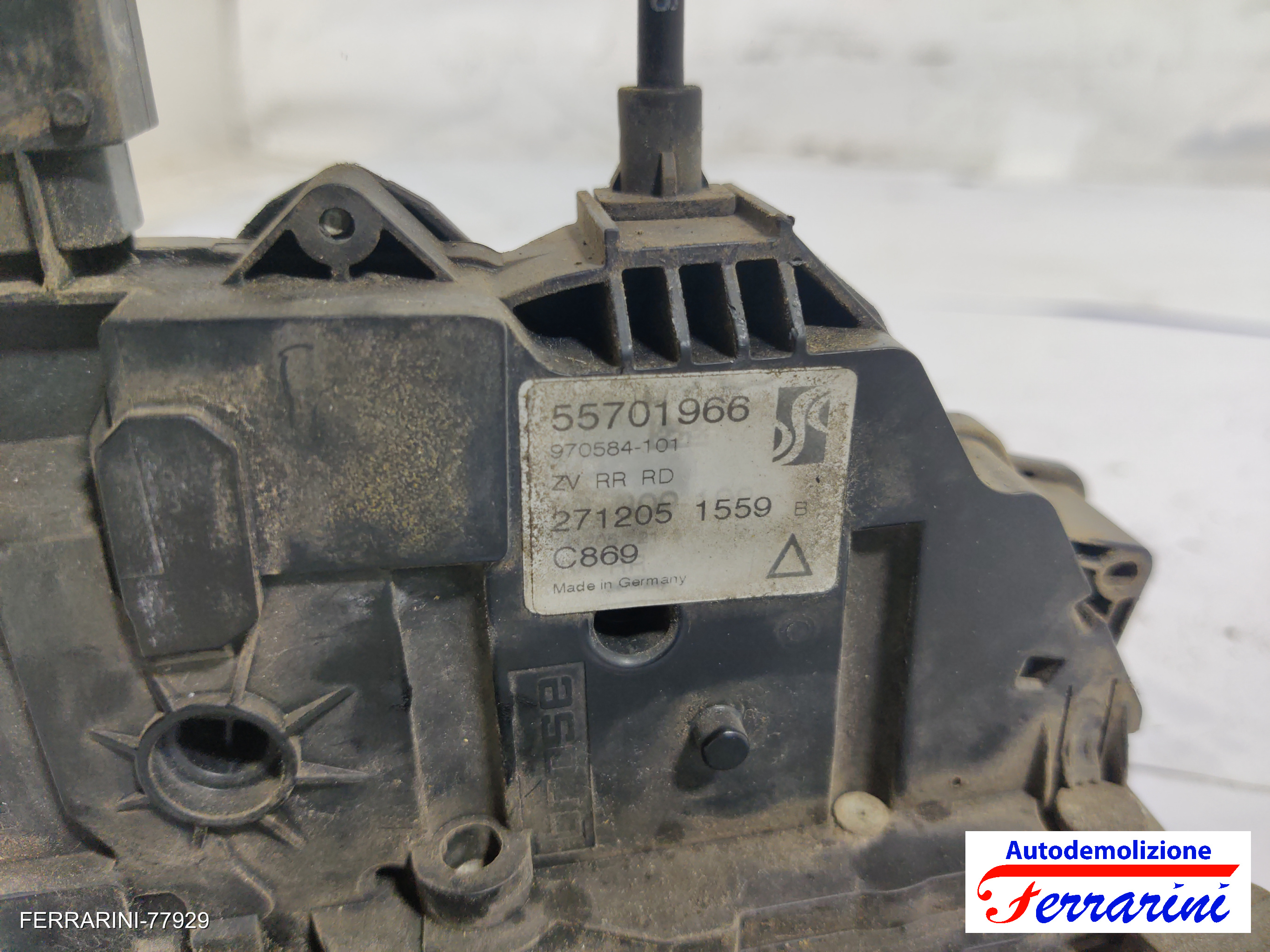 Serratura Porta FIAT GRANDE PUNTO 199 2005-2010 destro, dx, posteriore, post 12