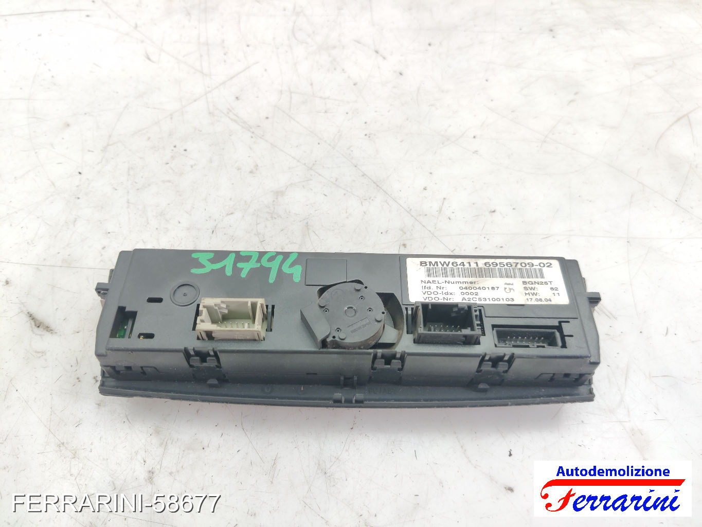 automatico bizona Tastiera Clima BMW SERIE 1 E87 2004-2011 anteriore, frontale 8