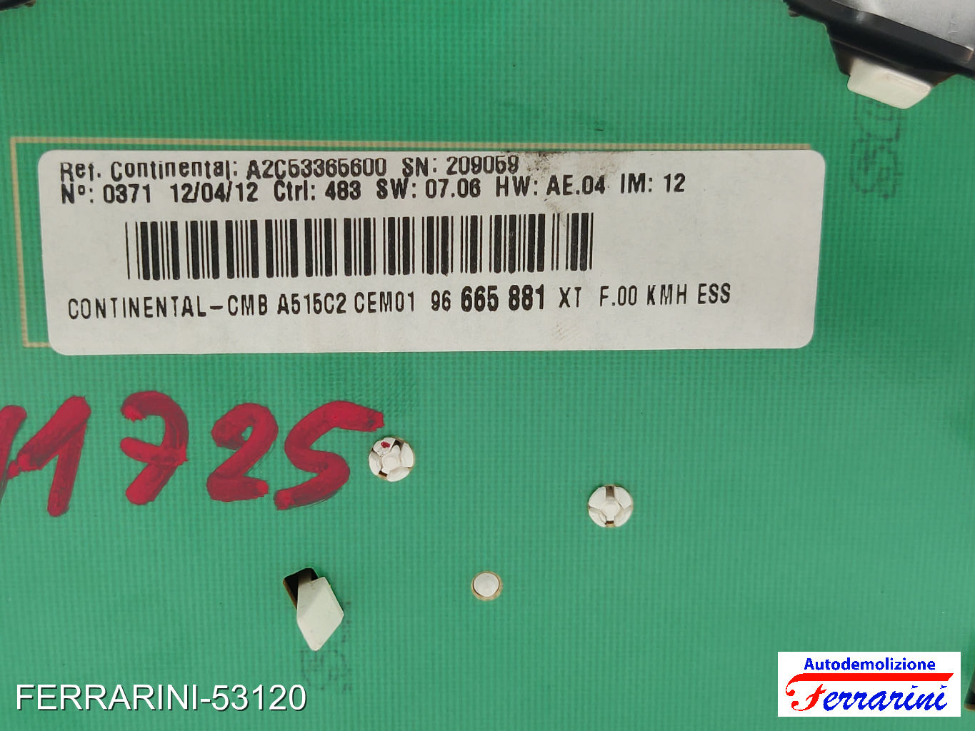 Quadro Strumenti Contachilometri