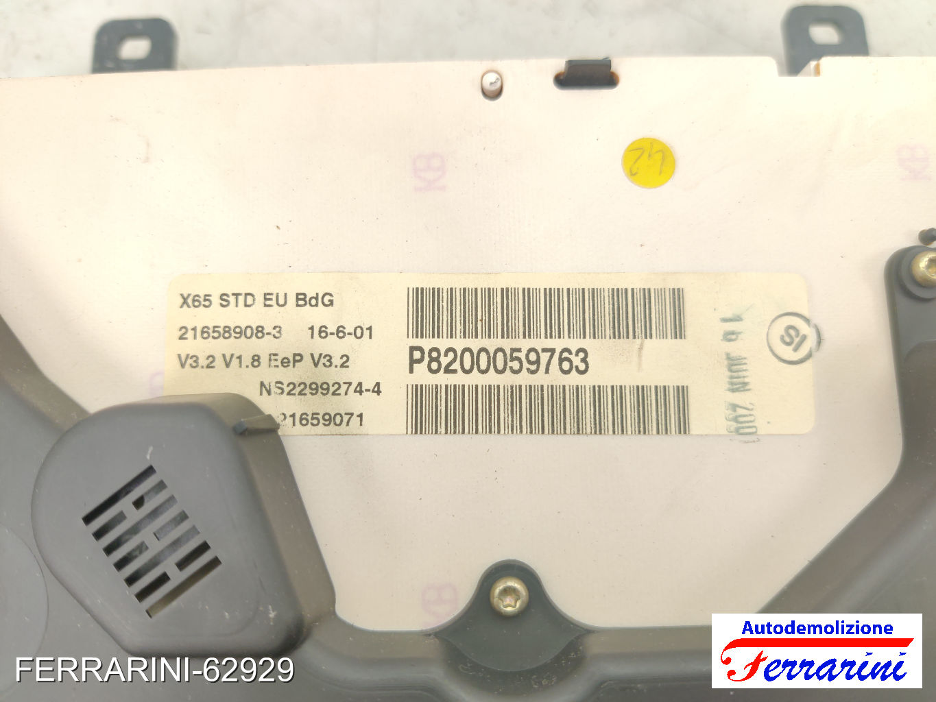 Quadro Contachilometri RENAULT CLIO 2 BB, CB 1.2 1998-2010 8200059763, 216589083 6