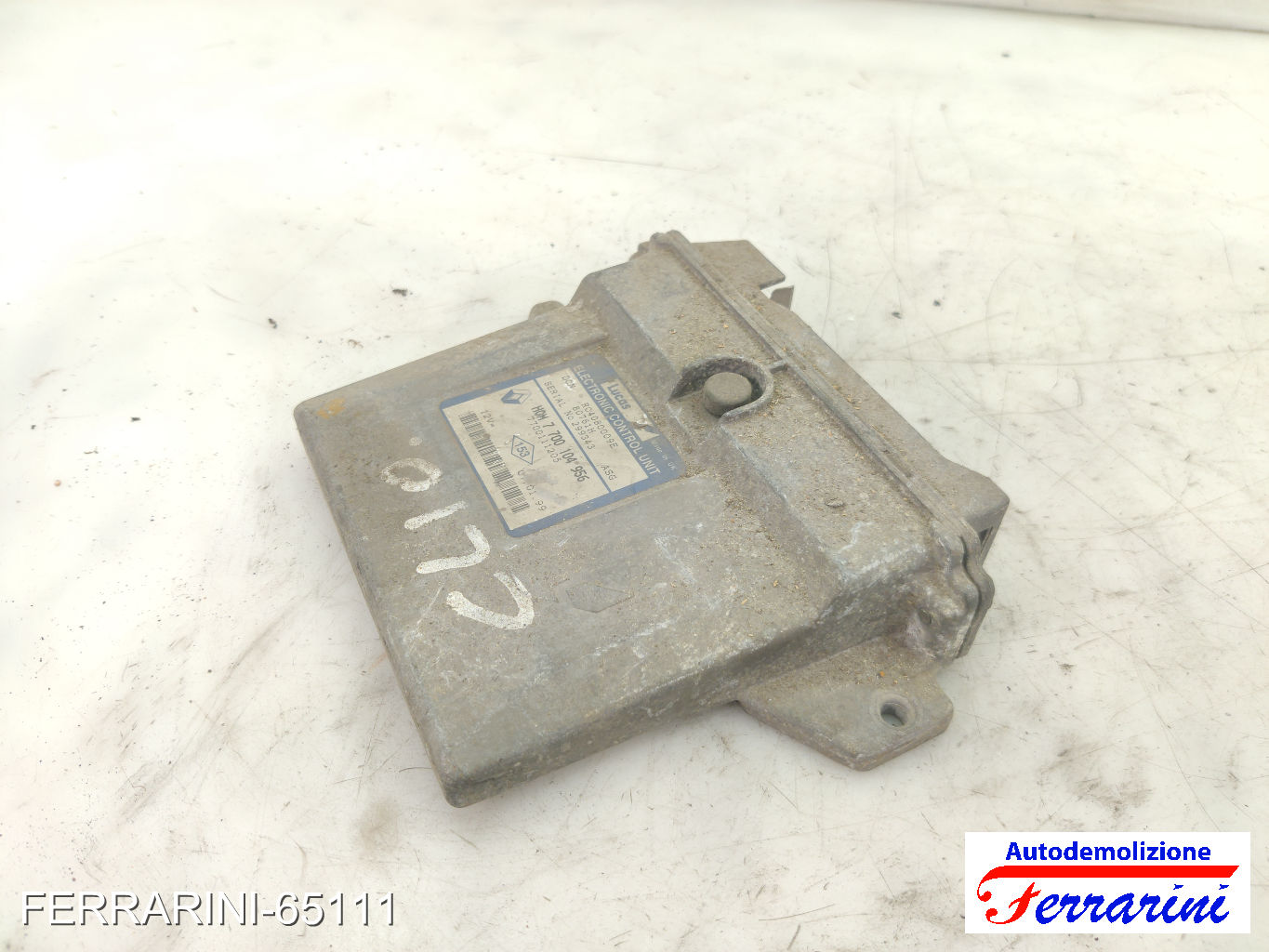 Centralina Motore RENAULT CLIO 2 BB, CB 1.9 D 1998-2005 7700104956, 7700111205 6