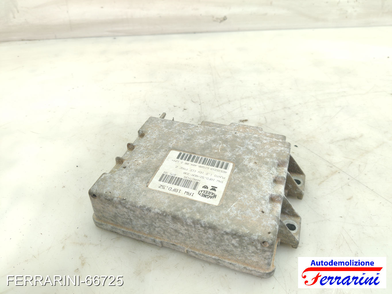Centralina Motore FIAT PUNTO 176 1.2 16V 1997-1999 46531218, 6RGTH39, 6160040400