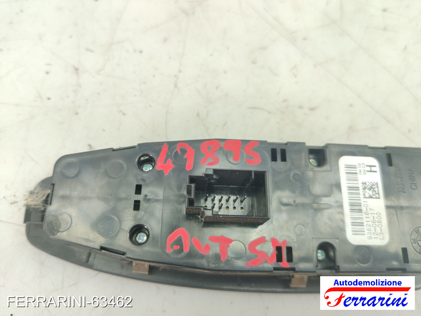 Pulsantiera Tastiera Alzavetro BMW X1 F48 2015-2023 sinistra, sx, frontale