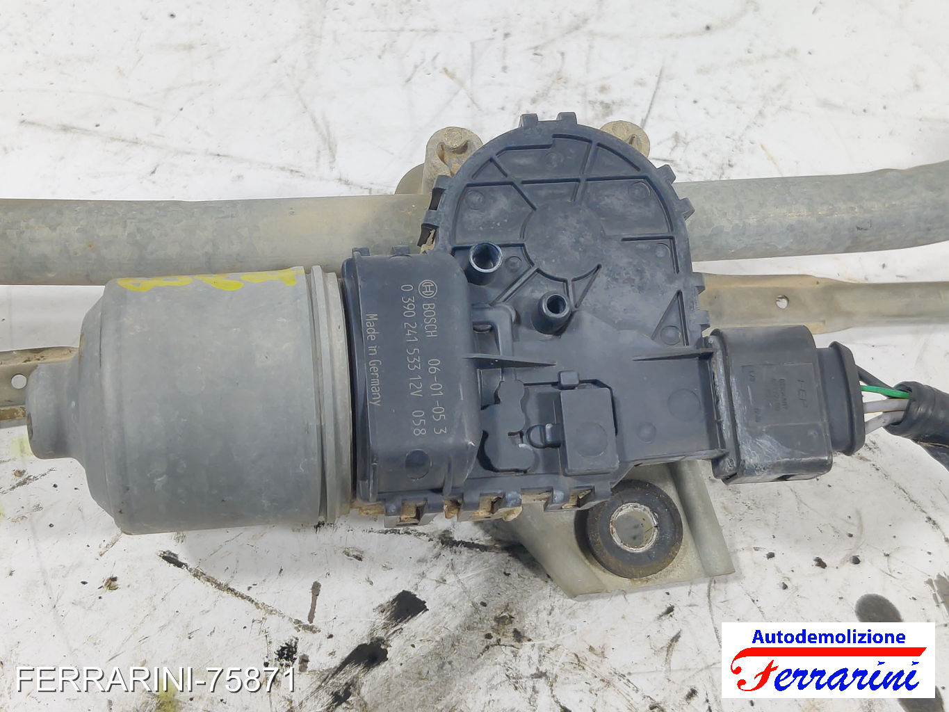 Spazzacqua Motorino Tergicristallo LANCIA YPSILON 843 2003-2011 anteriore