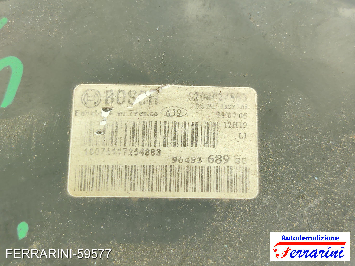 Servofreno PEUGEOT 307 CC 3B 2.0 HDI 135 2005-2009 0204125902, 4535V0
