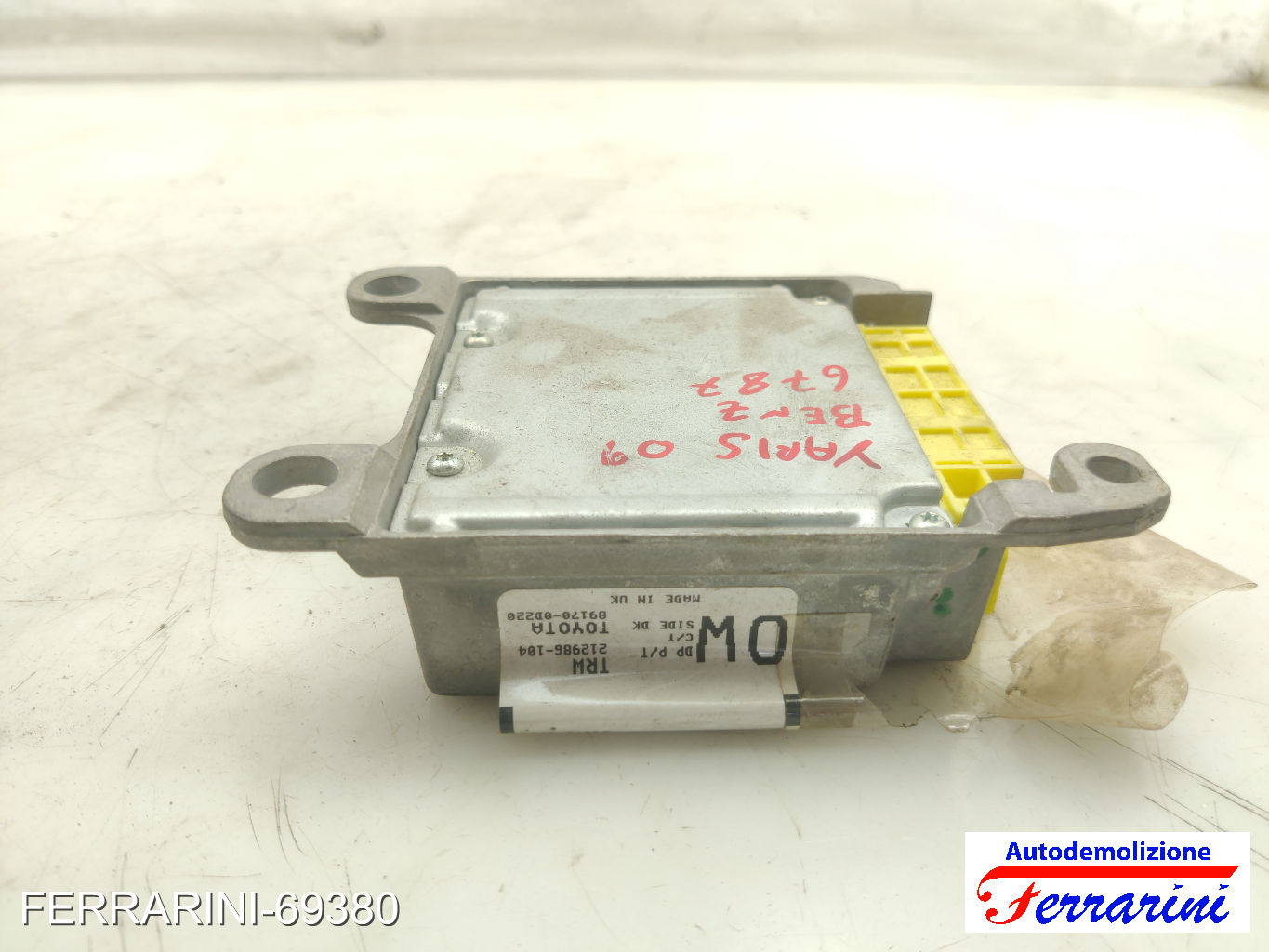 Centralina Airbag TOYOTA YARIS P9 2005-2011 891700D220, TRW212986104, MADEINUK 6