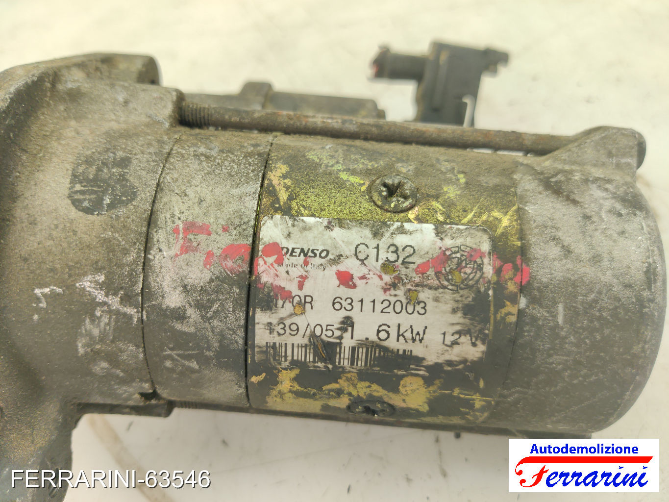 Motorino Avviamento FIAT PUNTO 176 1.7 TD 1994-1999 46554407, 63112003