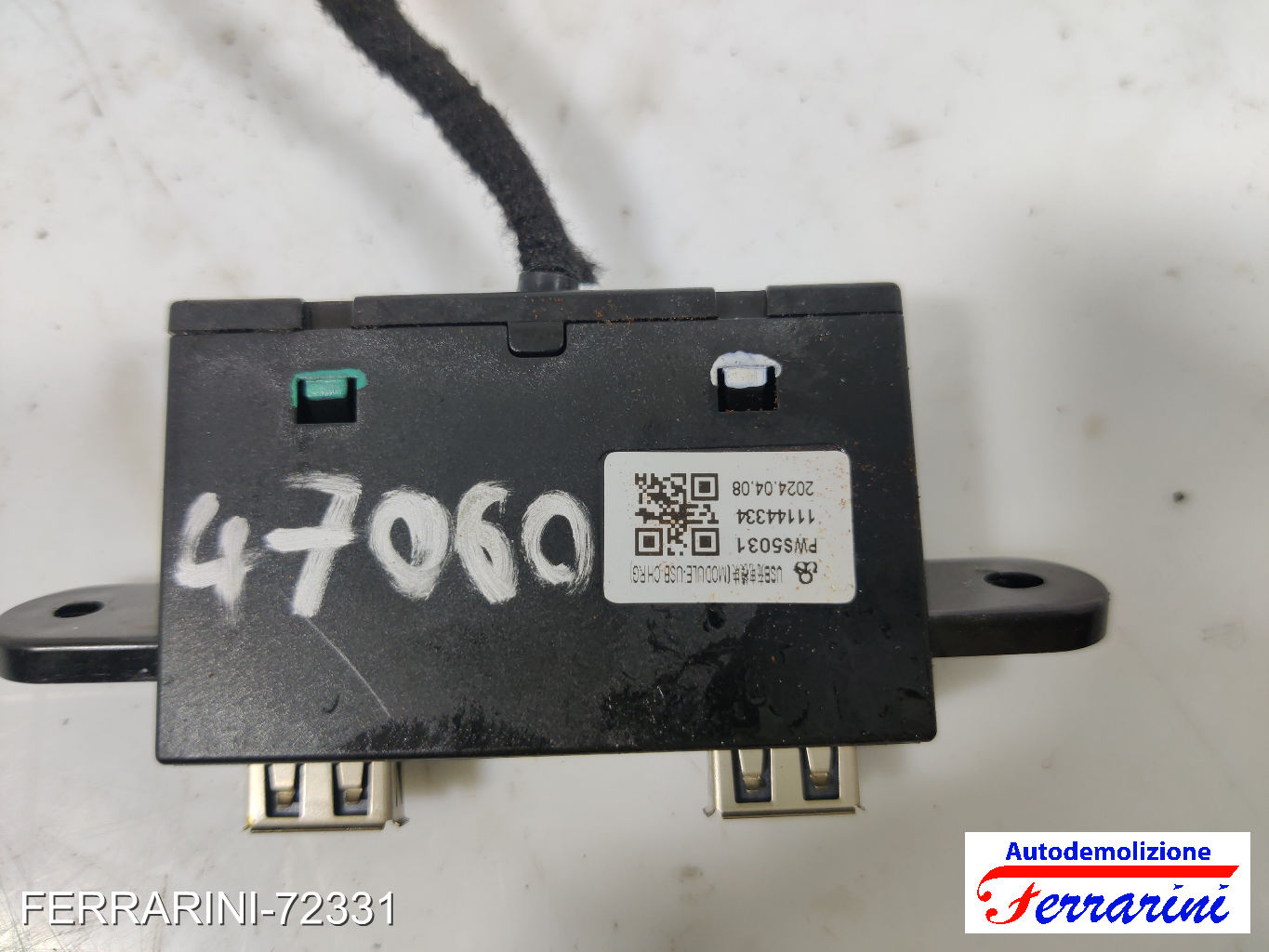 centralina modulo USB MG MG ZS SUV 2017-2023 centrale, cent 11144334, 20240408