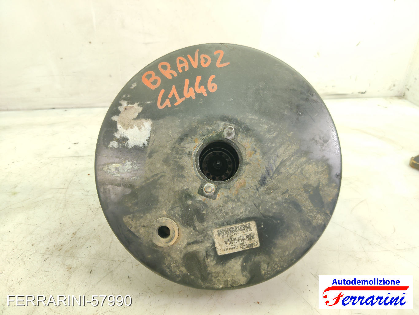 Servofreno FIAT BRAVO 2 198 1.9 D MULTIJET 2007-2014 77363306, 51753352 9