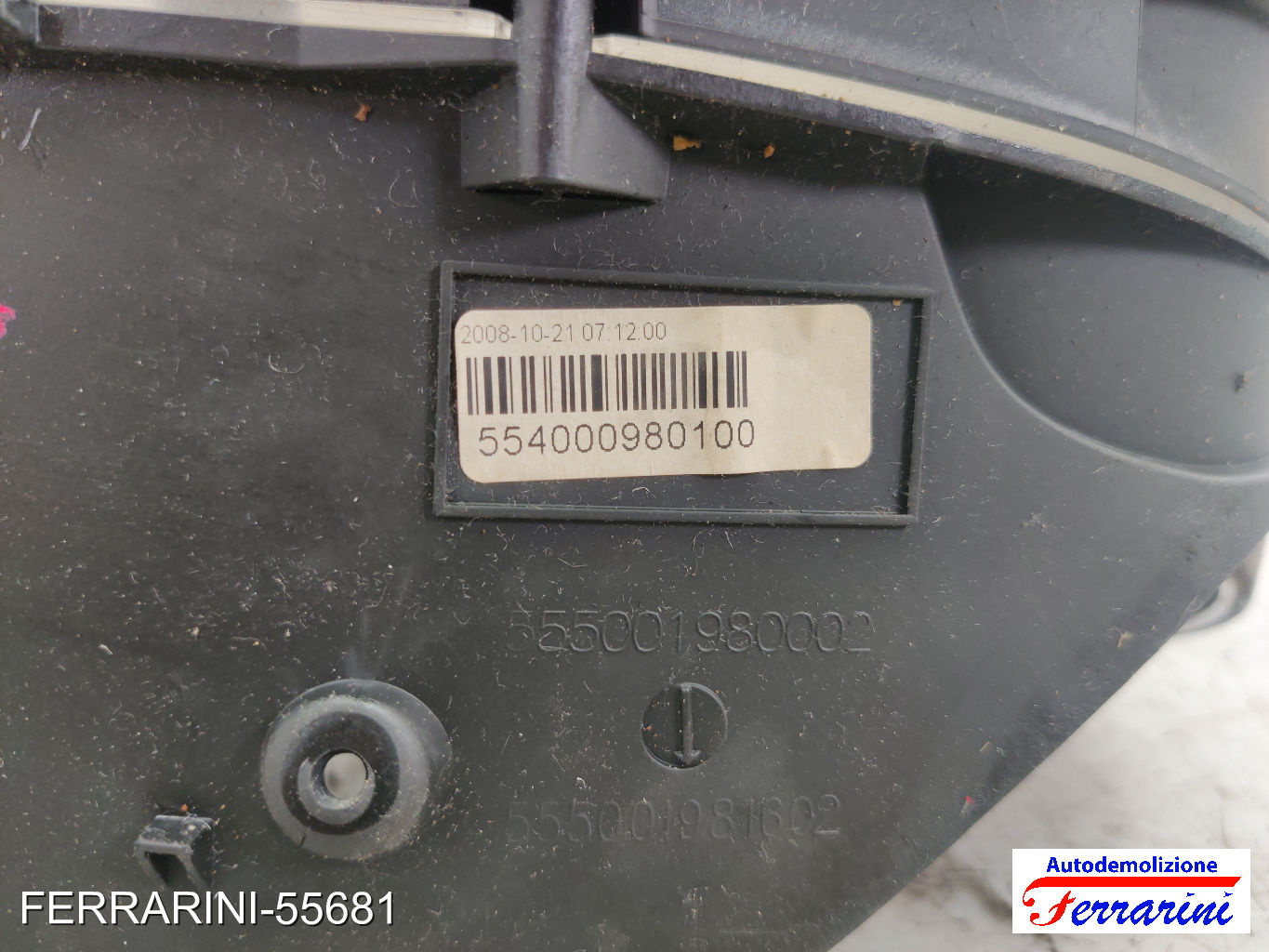 Quadro Contachilometri FIAT BRAVO 2 198 1.6 D MULTIJET 2007-2014 6VSNBCFAI