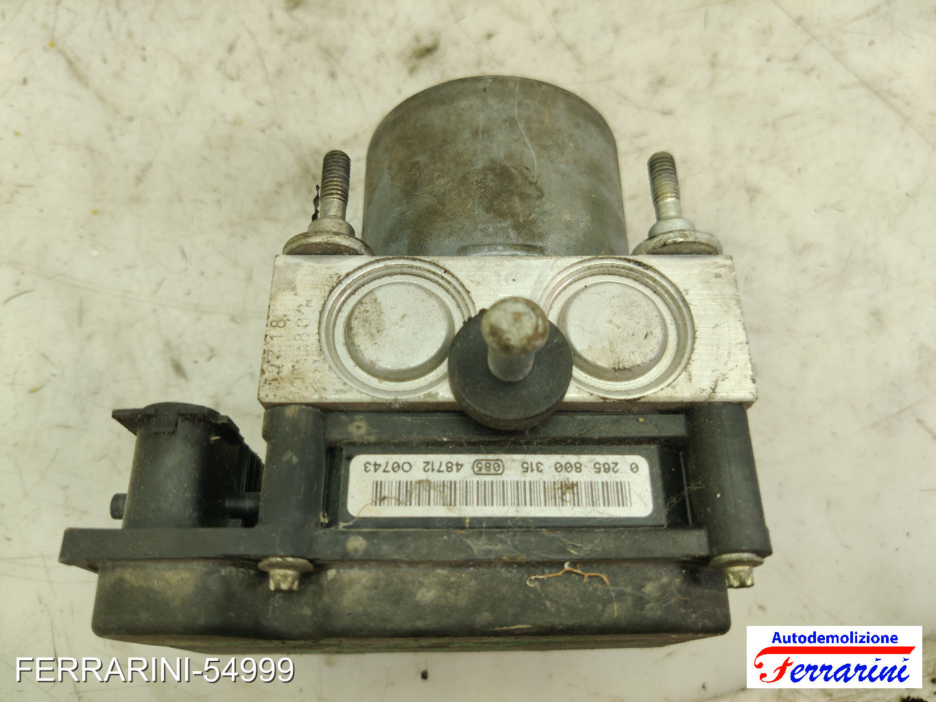 0265800315 0265231331 Centralina Pompa Abs FIAT PUNTO 188 1.3 JTD 16V 2003-2012 6