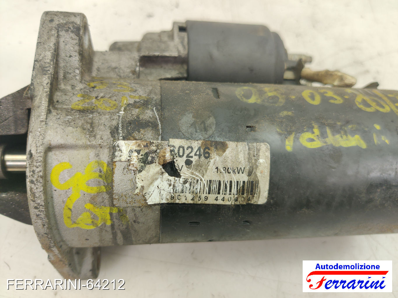 Motorino Avviamento FIAT MULTIPLA 186 1.9 JTD 115 2002-2010 0001108202