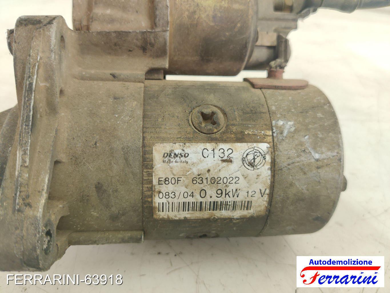 Motorino Avviamento FIAT BRAVA 182 1.2 16V 80 1998-2002 63102022, 51890633 7