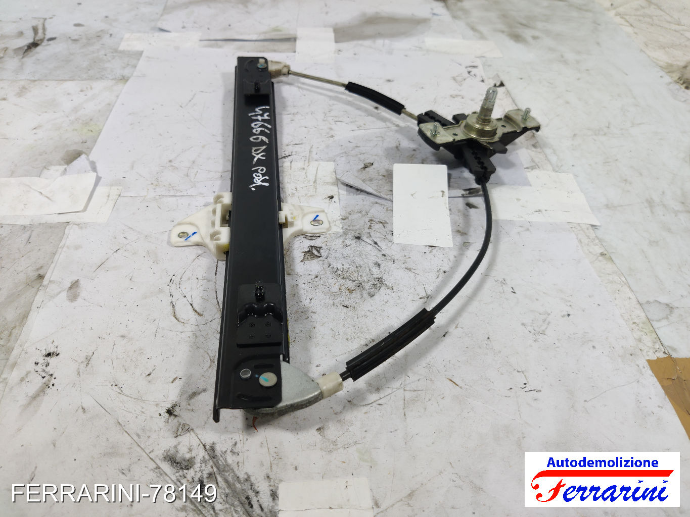 Alzavetro CHEVROLET SPARK M300 2010-2015 destro, dx, posteriore, post