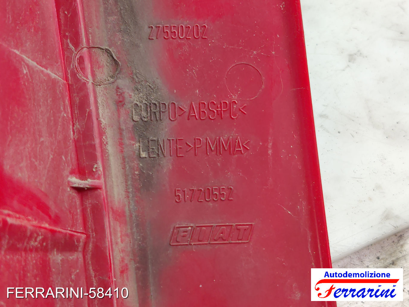 Fanalino Stop Posteriore FIAT MULTIPLA 186 2002-2010 destro, dx 51720552