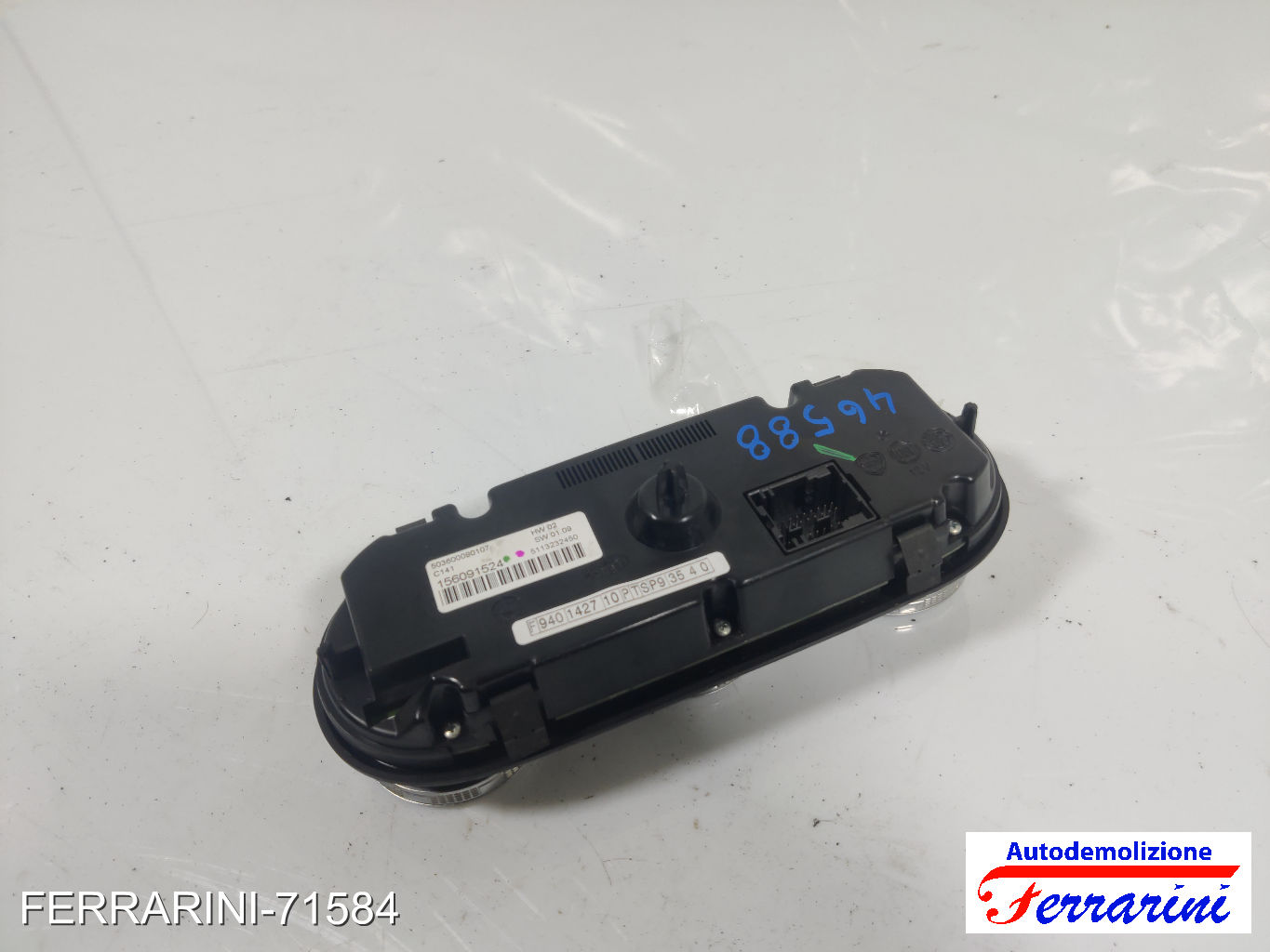 Tastiera Clima ALFA ROMEO GIULIETTA 940 2010-2016 anteriore, frontale 156091524