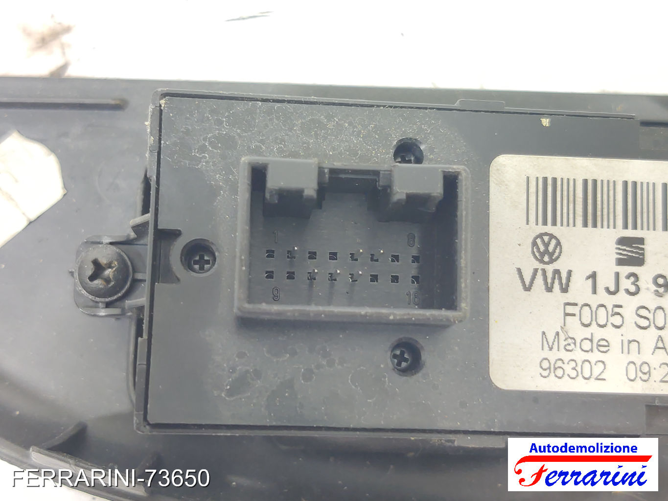 Pulsantiera Tastiera Alzavetro SKODA FABIA 1 COMBI 6Y5 2000-2007 sinistra, sx