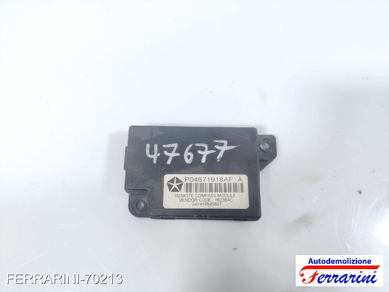 centralina bussola CHRYSLER GRAND VOYAGER 5 RT 2.8 CRD 2007-2023 04671918AF