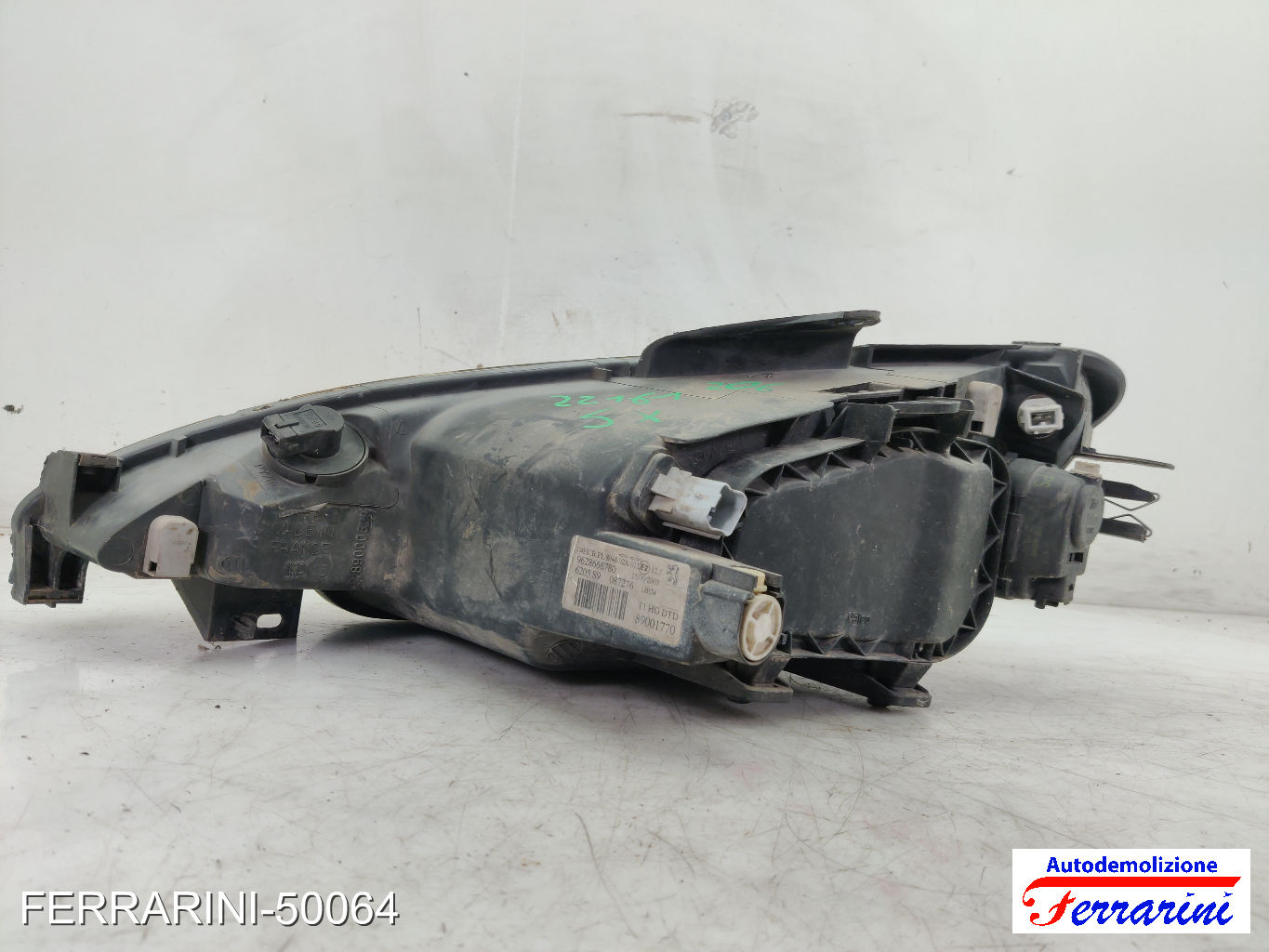 Faro Anteriore PEUGEOT 206 SW 2E/K 2002-2007 sinistro, sx 6205S9, 9628666780 7