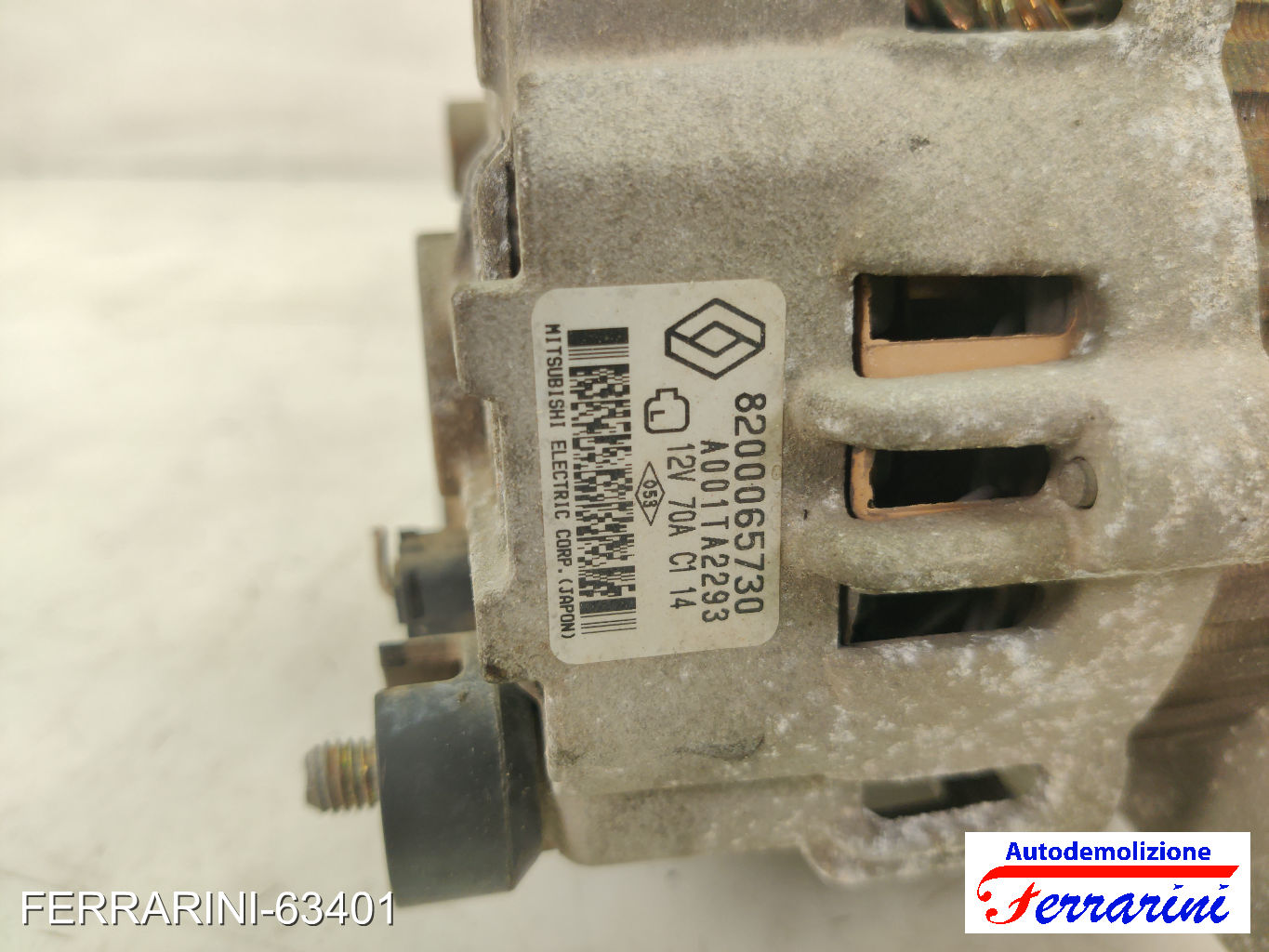 Alternatore RENAULT CLIO 2 BB, CB 1.2 1998-2010 8200065730, A001TA2293, 5705AT 10