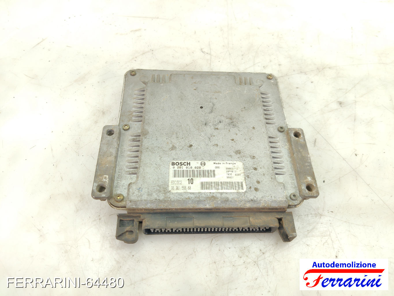 Centralina Motore FIAT SCUDO 220 2.0 JTD 1999-2006 9635156680, 0281010028