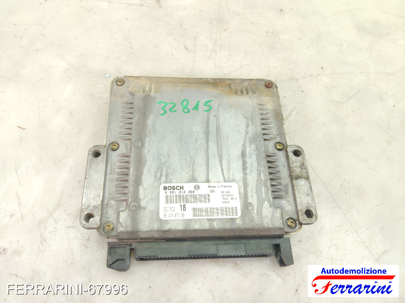 Centralina Motore PEUGEOT PARTNER COMBISPACE 5, G 2.0 HDI 2000-2008 9641428380 18