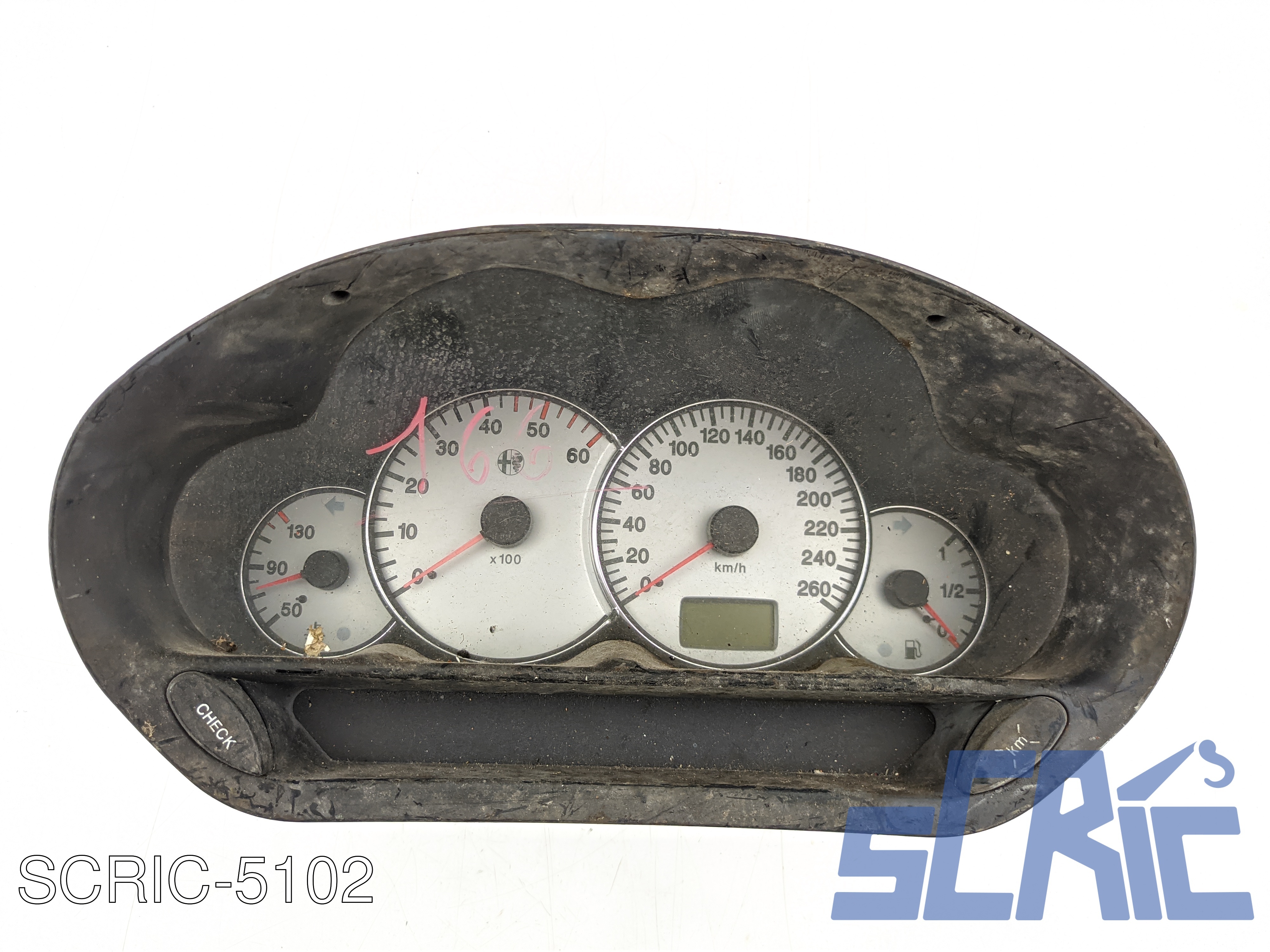 Quadro Contachilometri ALFA ROMEO 166 936 2.4 JTD 1998-2000 156033097, 155035097
