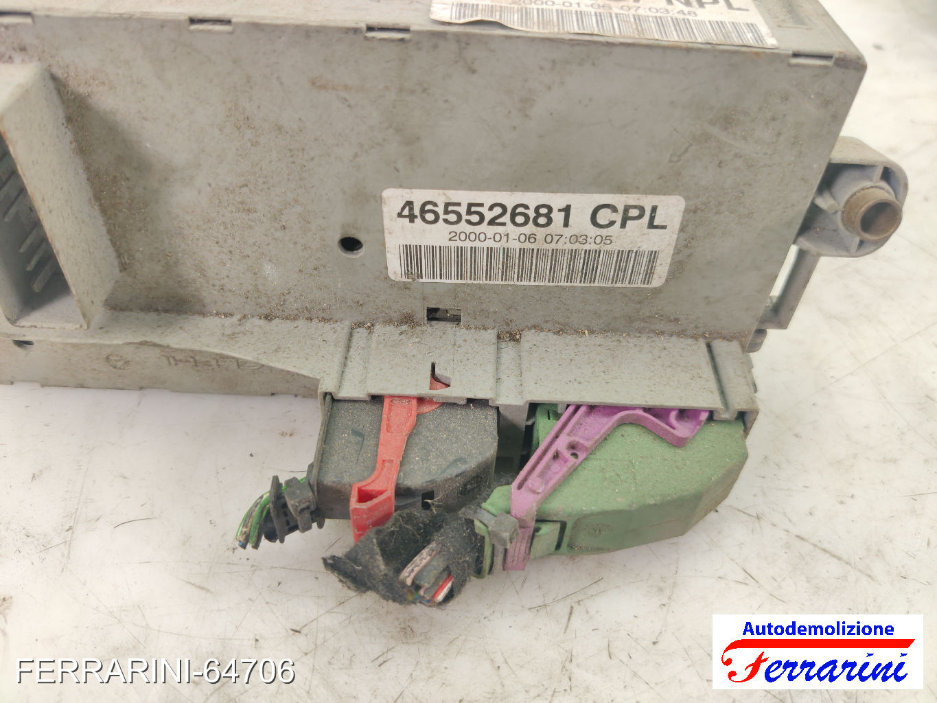 Body Computer FIAT PUNTO 188 1.9 DS 60 1999-2012 46552681, 46774357
