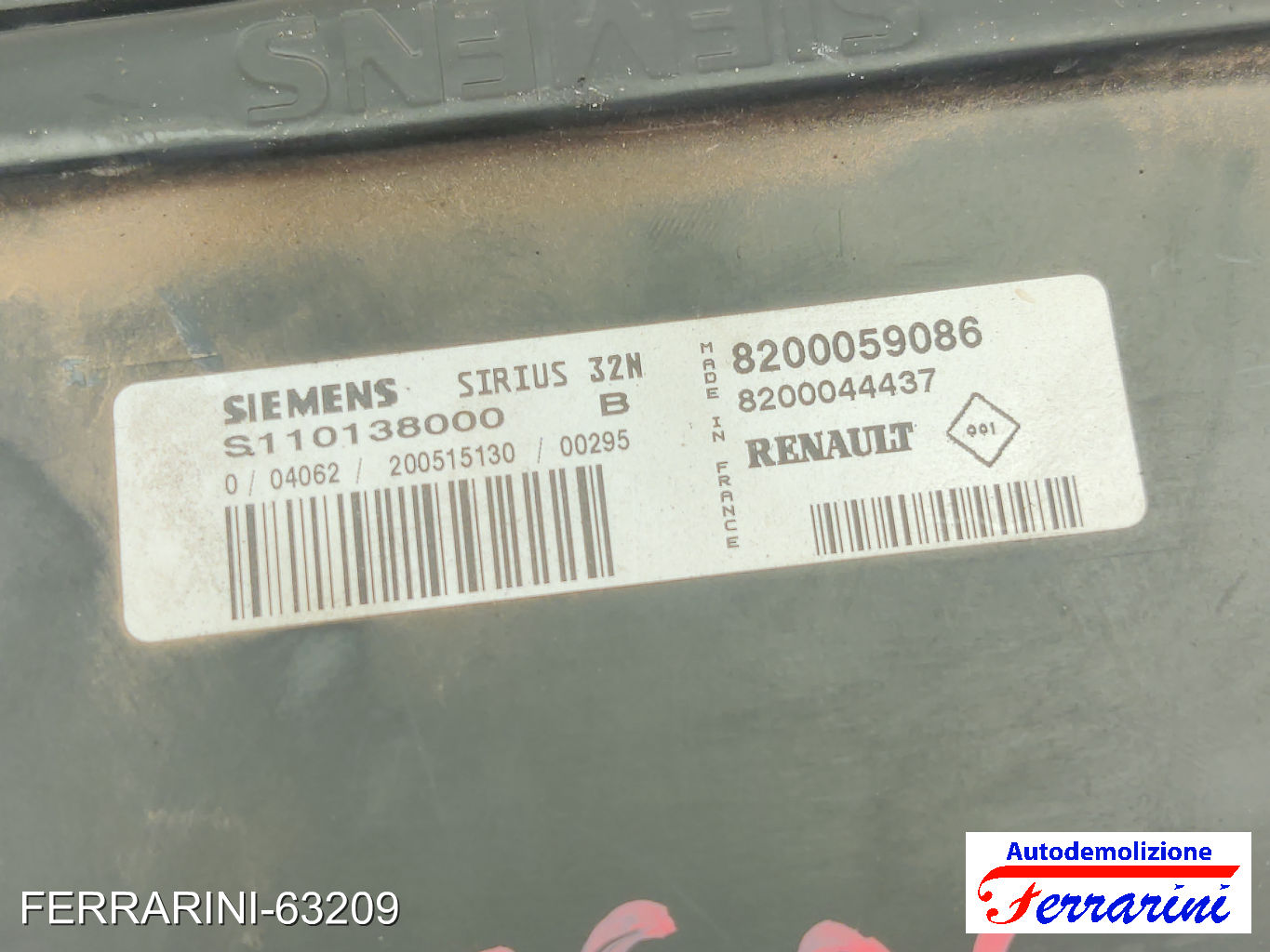 Kit Accensione RENAULT TWINGO 1 C06 1.2 1996-2007 8200059086 11