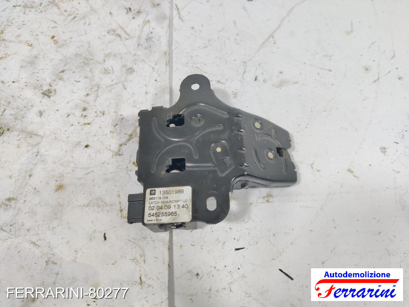 Chiusura Serratura Portellone OPEL INSIGNIA A G09 2008-2017 13501988