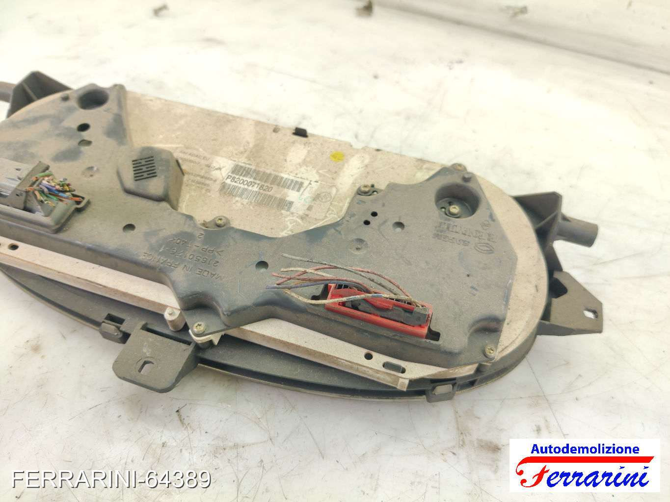 Quadro Contachilometri RENAULT MEGANE 1 SW KA0/1 1.6 16V 1999-2003 8200071820