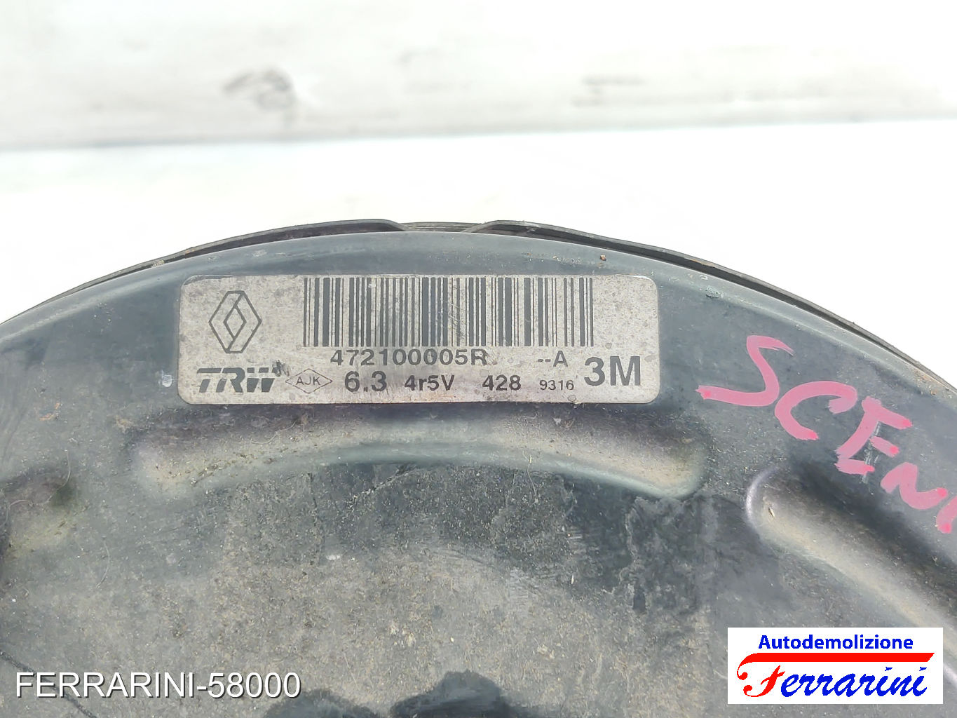 Servofreno RENAULT SCENIC 3 JZ0/1 1.5 DCI 2009-2023 472100005R