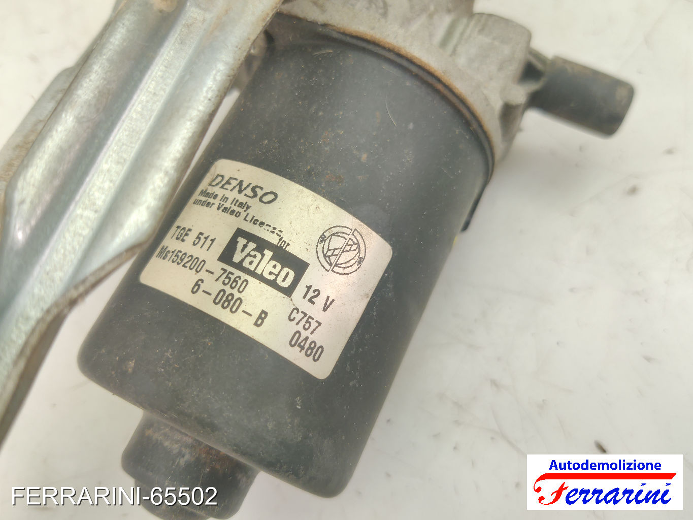 Spazzacqua Motorino Tergicristallo FIAT PUNTO 188 2003-2012 anteriore, frontale