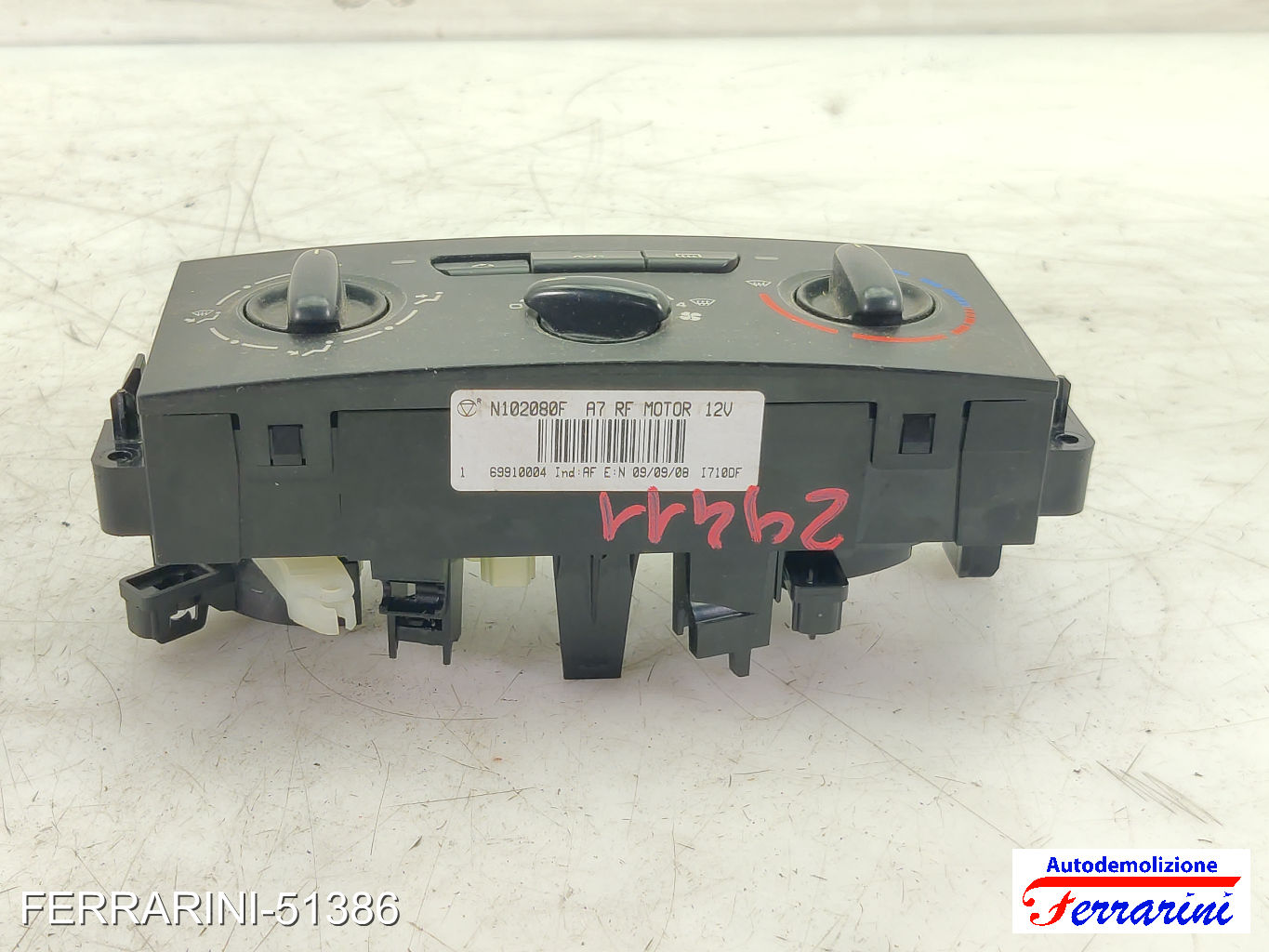 Tastiera Clima PEUGEOT 207 SW WK 2007-2013 anteriore, frontale N102080F 9